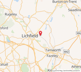 Map of Whittington, EnglandEngland