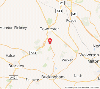 Map of Whittlebury, EnglandEngland