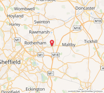 Map of Wickersley, EnglandEngland