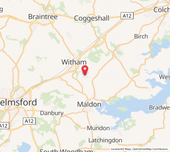 Map of Wickham Bishops, EnglandEngland