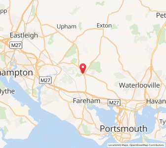 Map of Wickham, EnglandEngland