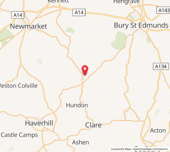 Map of Wickhambrook, EnglandEngland