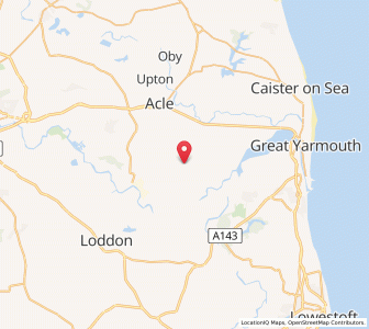 Map of Wickhampton, EnglandEngland