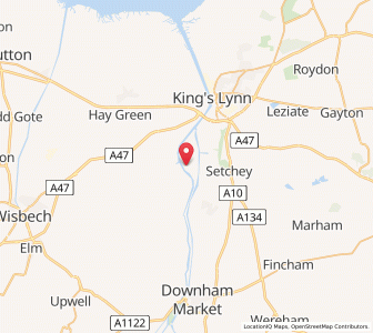 Map of Wiggenhall Saint Germans, EnglandEngland