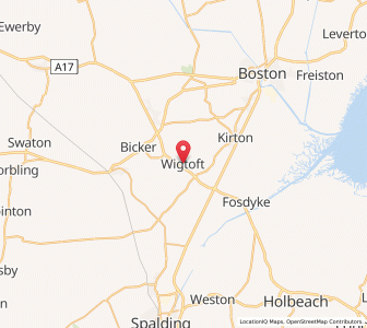 Map of Wigtoft, EnglandEngland