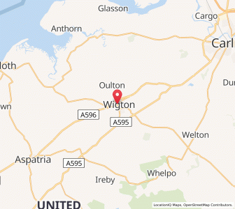 Map of Wigton, EnglandEngland
