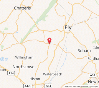Map of Wilburton, EnglandEngland