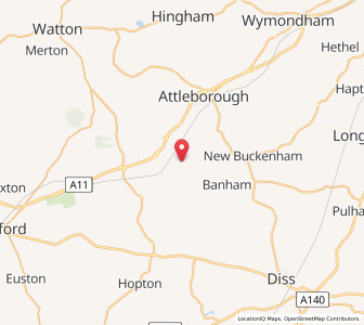 Map of Wilby, EnglandEngland