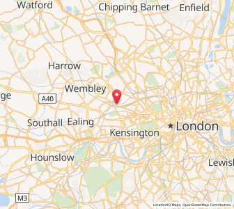 Map of Willesden, EnglandEngland