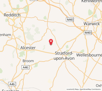 Map of Wilmcote, EnglandEngland
