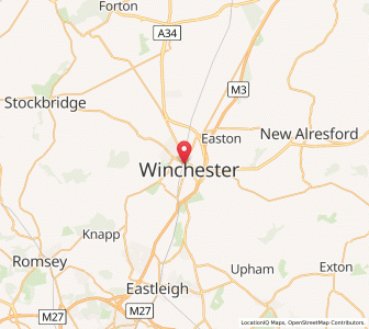 Map of Winchester, EnglandEngland