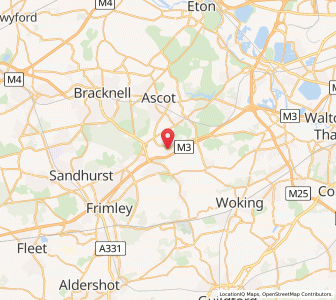 Map of Windlesham, EnglandEngland