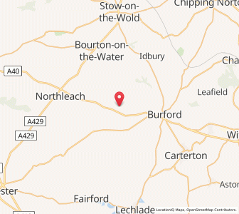 Map of Windrush, EnglandEngland