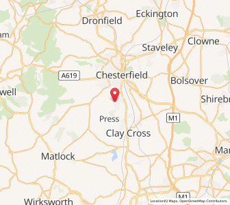 Map of Wingerworth, EnglandEngland