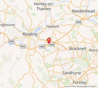 Map of Winnersh, EnglandEngland