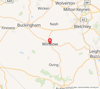 Map of Winslow, EnglandEngland