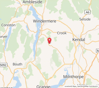 Map of Winster, EnglandEngland