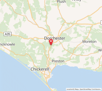 Map of Winterborne Monkton, EnglandEngland