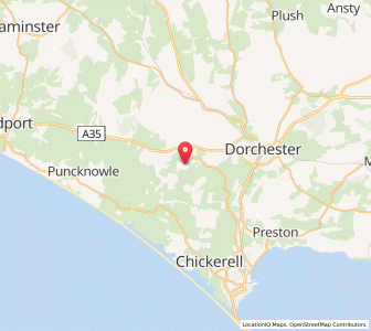 Map of Winterborne Steepleton, EnglandEngland