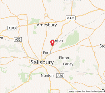 Map of Winterbourne Dauntsey, EnglandEngland