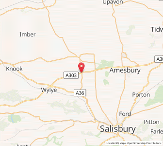 Map of Winterbourne Stoke, EnglandEngland