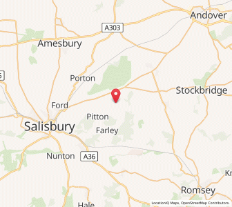 Map of Winterslow, EnglandEngland