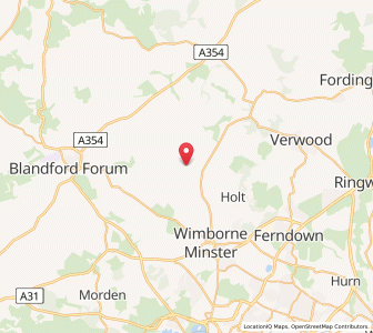 Map of Witchampton, EnglandEngland