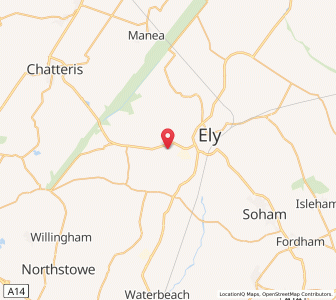 Map of Witchford, EnglandEngland