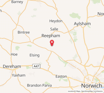 Map of Witchingham, EnglandEngland