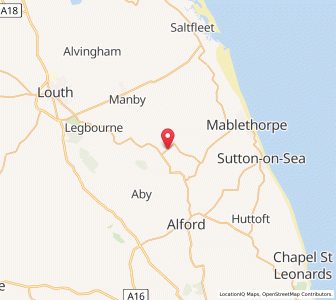 Map of Withern, EnglandEngland