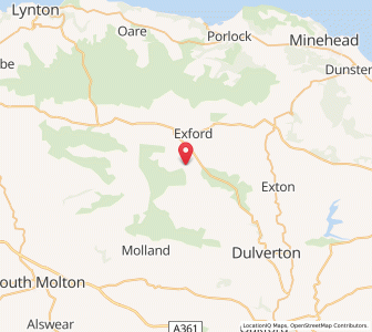 Map of Withypool, EnglandEngland