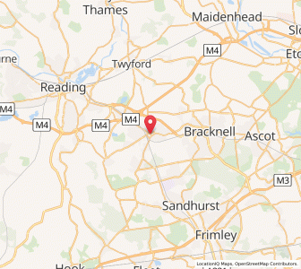 Map of Wokingham, EnglandEngland