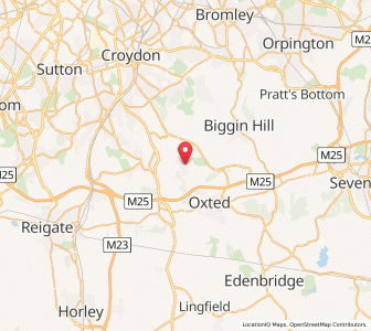 Map of Woldingham, EnglandEngland