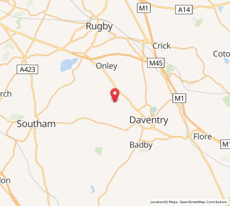 Map of Wolfhamcote, EnglandEngland