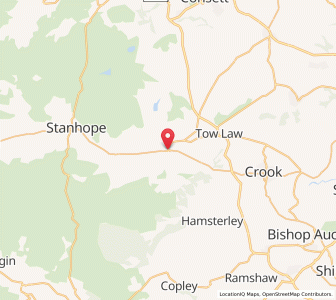 Map of Wolsingham, EnglandEngland