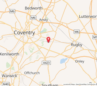 Map of Wolston, EnglandEngland