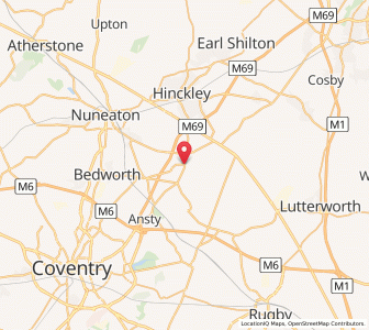 Map of Wolvey, EnglandEngland