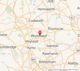 Map of Wombwell, EnglandEngland