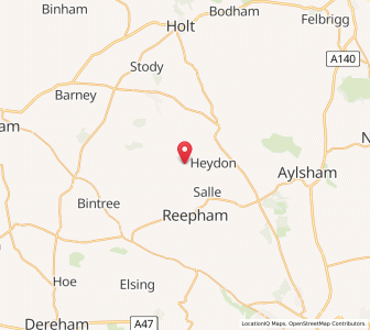 Map of Wood Dalling, EnglandEngland