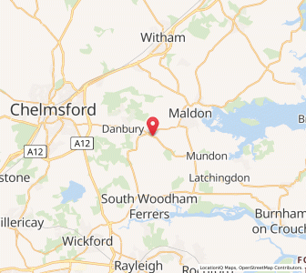 Map of Woodham Mortimer, EnglandEngland