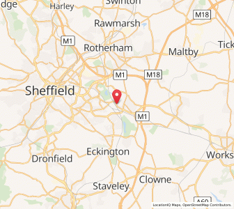 Map of Woodhouse Mill, EnglandEngland