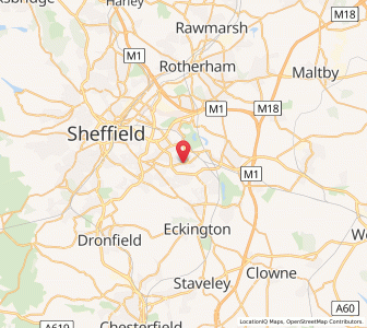 Map of Woodhouse, EnglandEngland