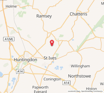 Map of Woodhurst, EnglandEngland