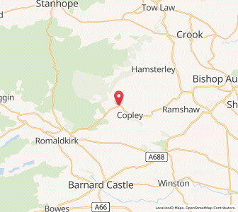 Map of Woodland, EnglandEngland