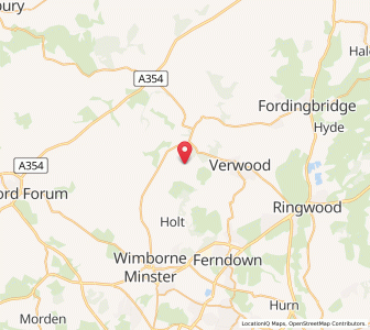 Map of Woodlands, EnglandEngland