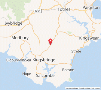 Map of Woodleigh, EnglandEngland