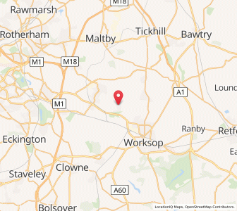 Map of Woodsetts, EnglandEngland