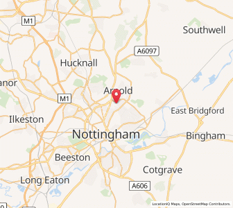 Map of Woodthorpe, EnglandEngland