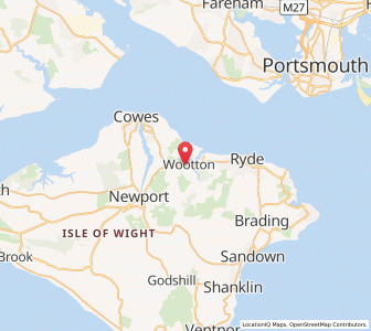 Map of Wootton Bridge, EnglandEngland