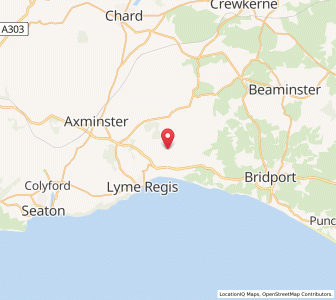 Map of Wootton Fitzpaine, EnglandEngland